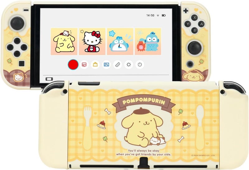 Kuitmor Protective Shell for Switch OLED,Slim Cover Case Compatible with Switch OLED,Anti-Scratch and Shock-Absorption Design Joystick Cover Skins - Dog - Image 1